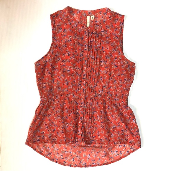 Frenchi Sleeveless Floral Top M - Picture 1 of 8